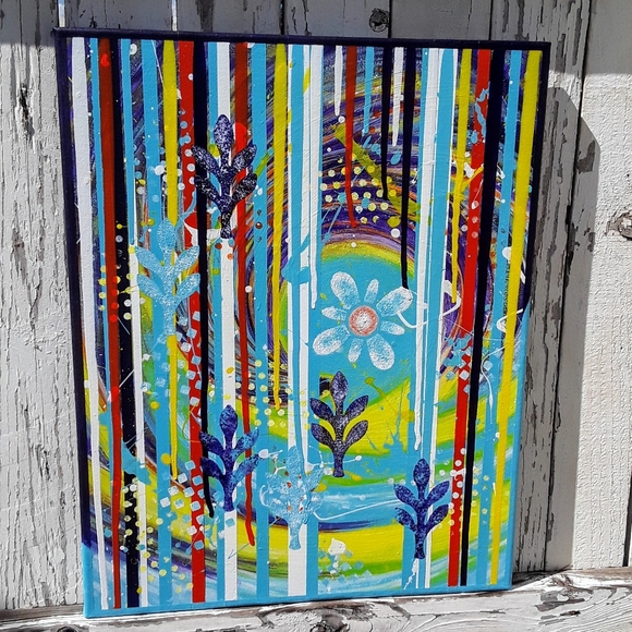 🎨 Organic Abstract Painting - Picture 5 of 5